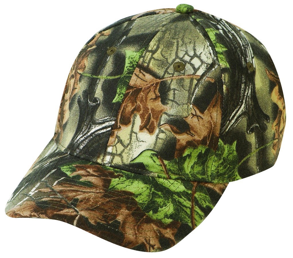 (27207) LOW CROWN (CONSTRUCTED) 6 PANEL SUPERFLAUGE CAMO TWILL CAP