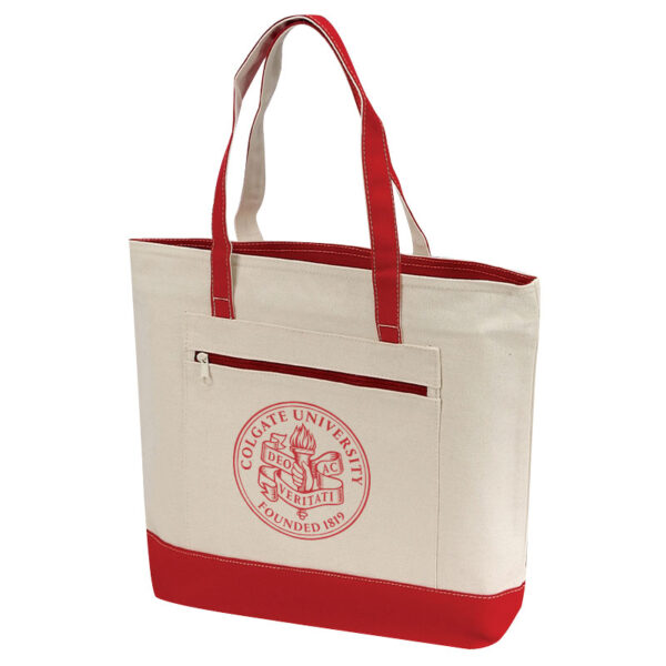 Canvas Zippered Tote Bag (BS124)