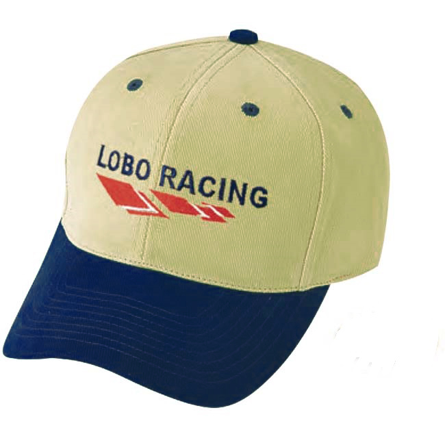 Low Crown (Constructed) Heavy Brushed Cotton Twill - navy/khaki (22017)