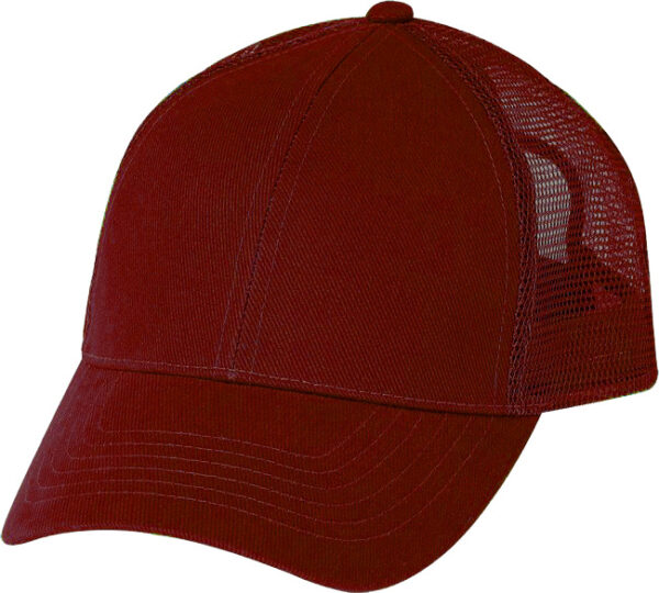 Low Crown (Constructed) 6 Panel Cotton Twill Mesh Cap (23208) - Image 6