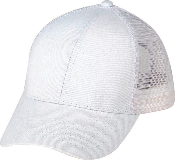 Low Crown (Constructed) 6 Panel Cotton Twill Mesh Cap (23208) - Image 8