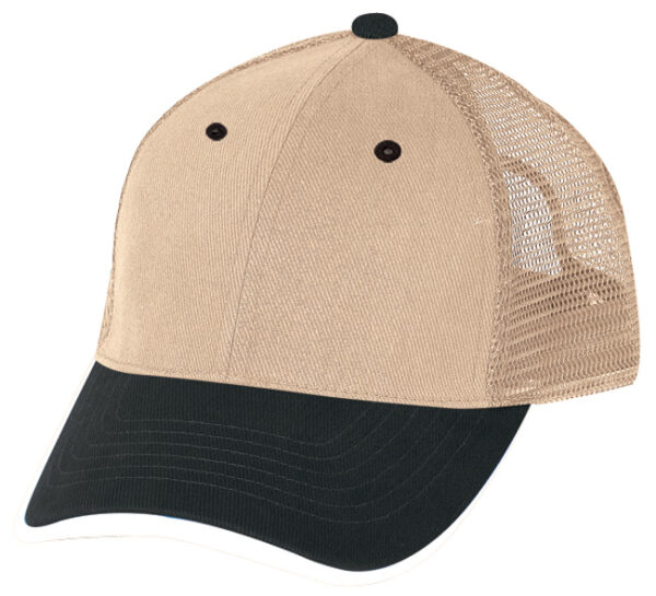 Low Crown (Constructed) 6 Panel Cotton Twill Mesh Cap (23208) - Image 10
