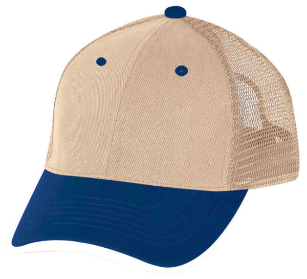 Low Crown (Constructed) 6 Panel Cotton Twill Mesh Cap (23208) - Image 11