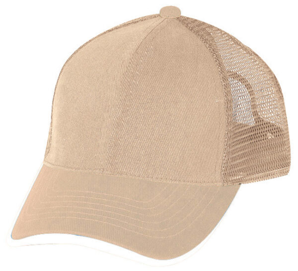 Low Crown (Constructed) 5 Panel Cotton Twill Mesh Cap (26105) - Image 7