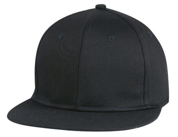 Pro Style (Constructed) Chino Cotton Twill Flexible Fit Cap w/ Flat Bill (29303) - Image 3