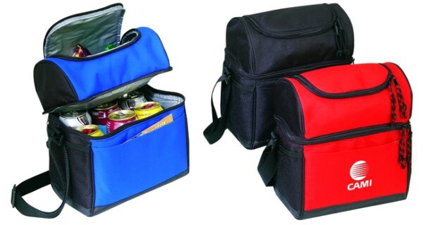 Cooler Lunch Bag with Leather Like Bottom (4034)