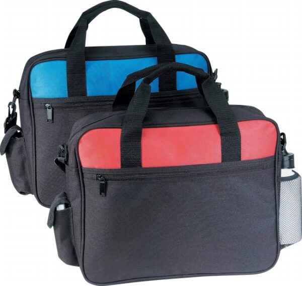 Deluxe Business Portfolio with Cell Phone Pocket and Bottle Holder (5081) - Image 2