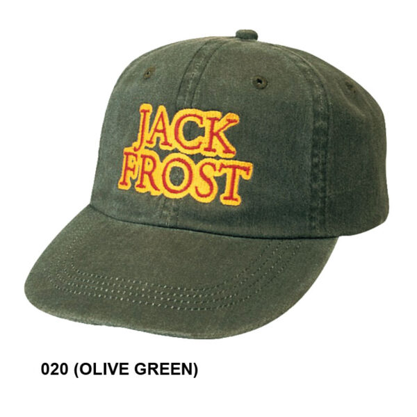 Low Crown (Unconstructed) Brushed & Cap Washed Cotton Twill Cap (97703) - Image 4