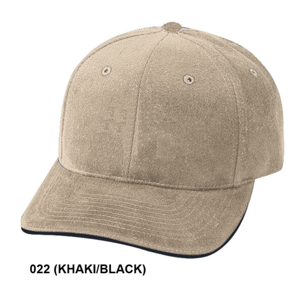 Low Crown (Unconstructed) Heavy Brushed Cotton Twill w/ Sandwich Bill (99204) - Image 9
