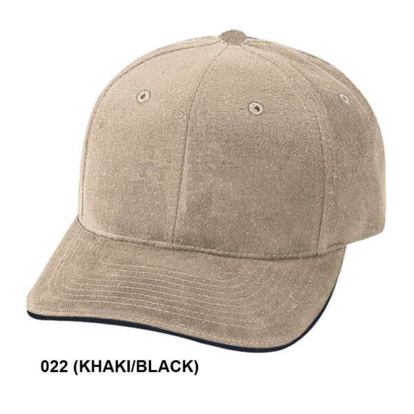 Low Crown (Constructed) Heavy Weight Brushed Cotton Twill w/ Sandwich Bill (99206) - Image 12
