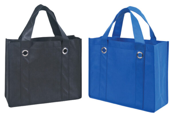 Non Woven Tote Bag with Fabric Covered Bottom (BS118)