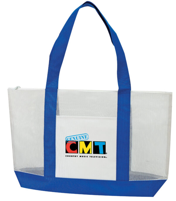 Mesh Tote Bag with Zipper (BS216)