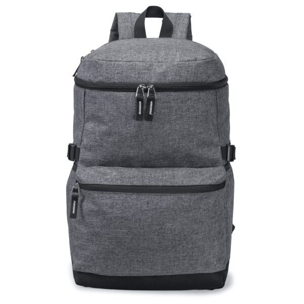Heathered Computer Backpack w/ Padded Back Panel (HP2224) - Image 2