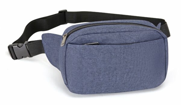 Heathered 3-Zipper Fanny Pack (HP1102) - Image 4
