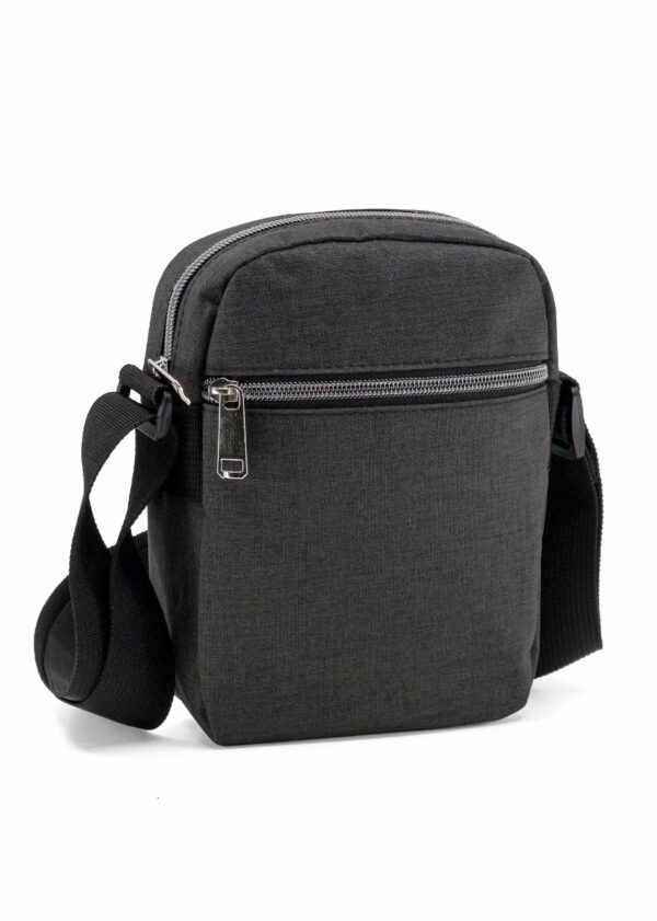Heathered 2-Zipper Sling Bag (HP1135) - Image 4