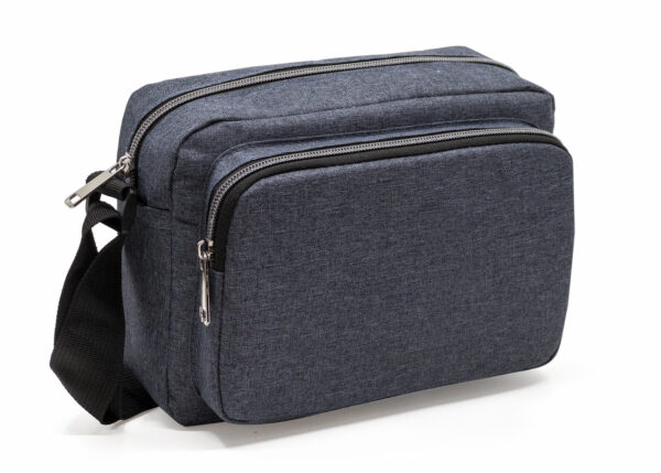 Heathered 3-Zipper Sling Bag (HP1139) - Image 3