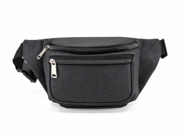 Heathered 3-Zipper Fanny Pack (HP1155) - Image 4