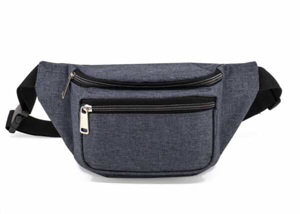 Heathered 3-Zipper Fanny Pack (HP1155) - Image 5