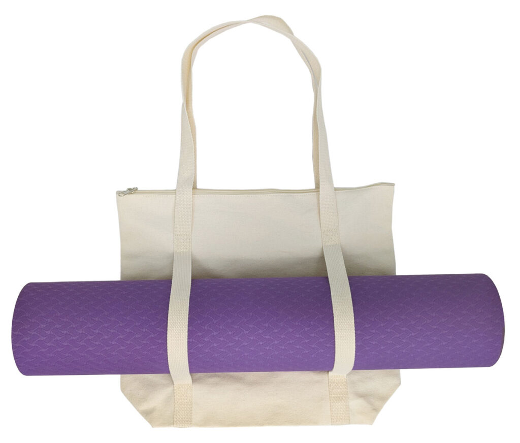 Canvas Yoga Tote Bag - natural (BS246)