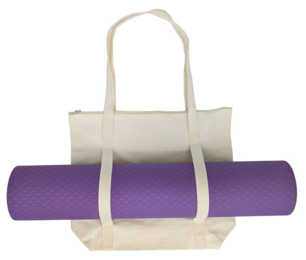 Canvas Yoga Tote Bag - natural (BS246)