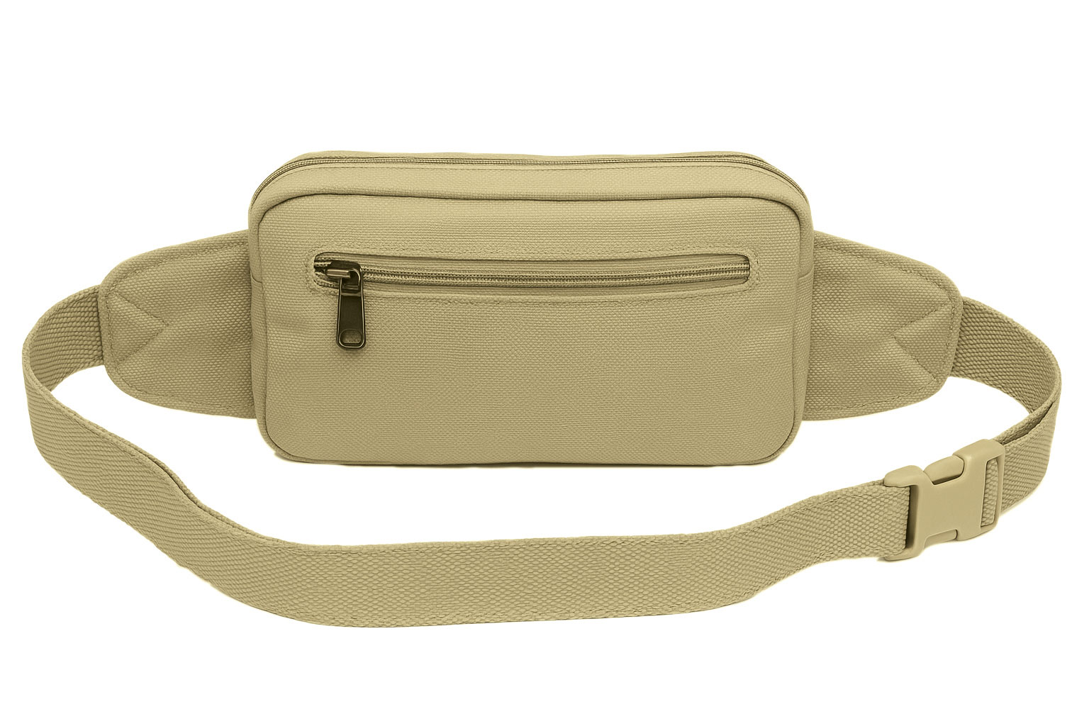Cotton Canvas 3-Zipper Fanny Pack (HP1202) - Image 3
